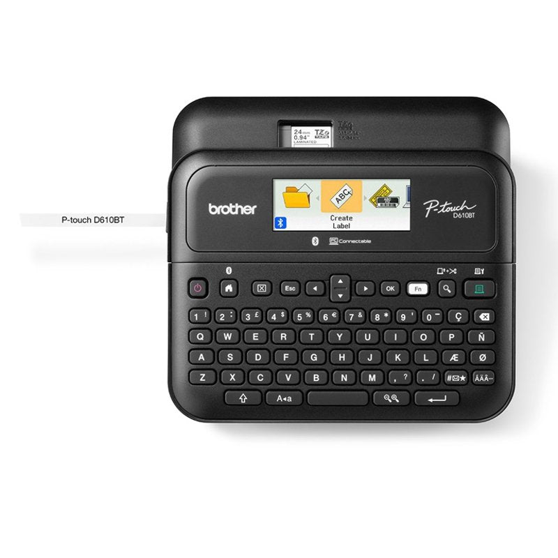 Brother PT-D610BT PC & Bluetooth Connectable Portable P-Touch Labeller (3.5-24mm image 0