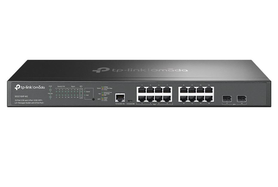 TP-Link SG3218XP-M2, Omada 16-Port 2.5G and 2-Port 10GE SFP+ L2+ Managed Switch image 0