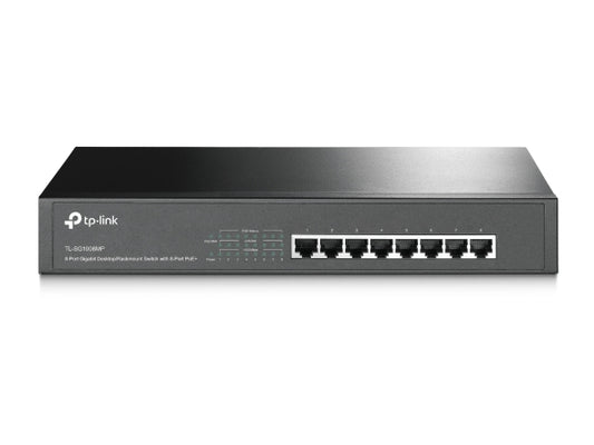 TP-Link TL-SG1008MP 8-Port Gigabit Desktop/Rackmount Switch with 8-Port PoE+ (Re image 1