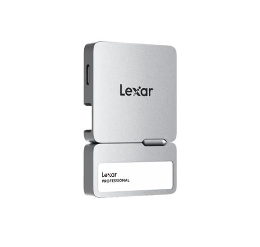 Lexar Professional Go Portable SSD with Hub, SL400, 1TB, Silver, Up to 1050MB/s image 1