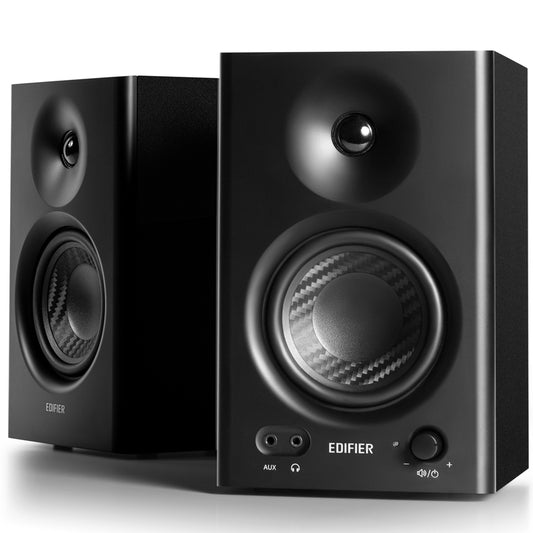 Edifier MR4 Studio Monitor - Smooth Frequency, 1' Silk Dome Tweeter, 4' Diaphra image 1