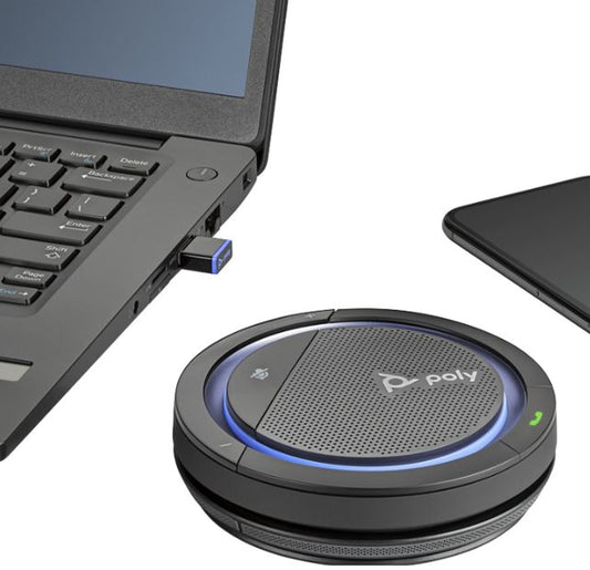Plantronics/Poly Calisto 5300-M with USB-C BT600 dongle, Bluetooth Speakerphone, image 1
