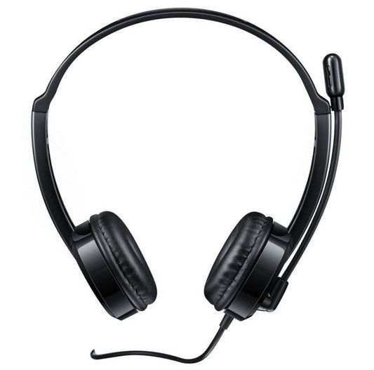 RAPOO H100 Wired Stereo Headsets - HD Voice Rotary Microphone Volume Adjustment image 1