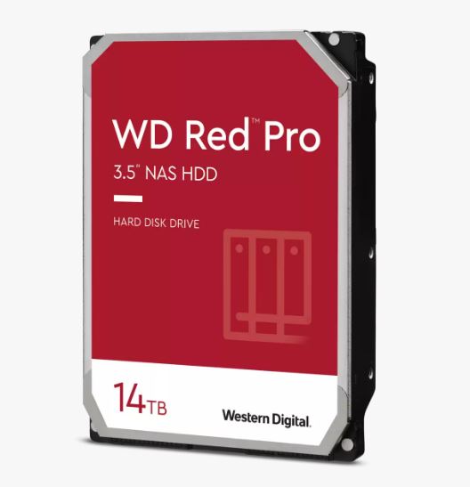 Western Digital WD Red Pro 14TB 3.5' NAS HDD SATA3 7200RPM 512MB Cache 24x7 180T image 0