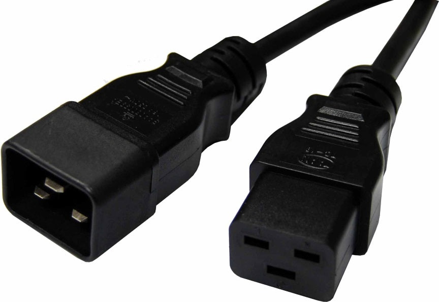 8Ware Power Extension Cable Lead 5m 15A IEC-C19 to IEC-C20 Male to Female for UP image 0