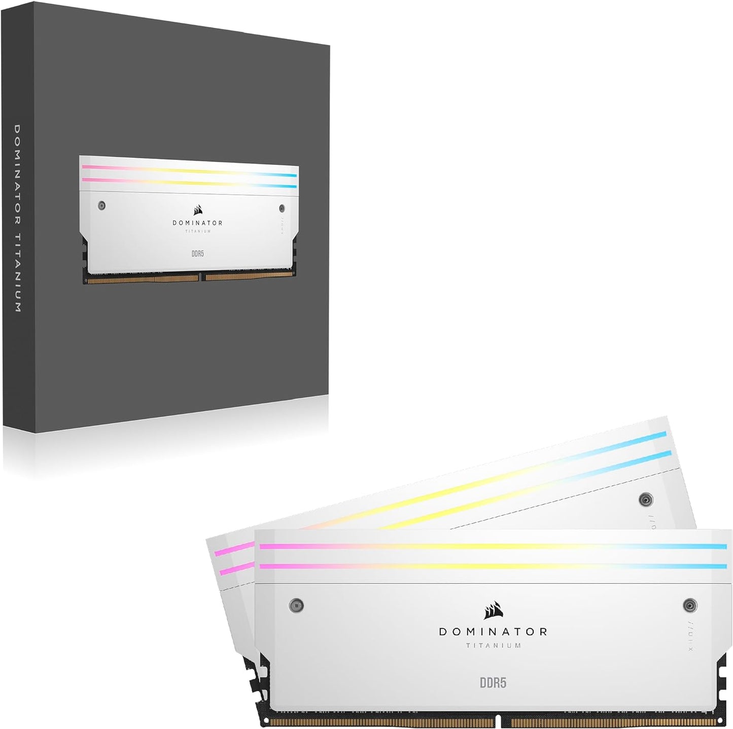 Corsair DOMINATOR® TITANIUM RGB 32GB (2x16GB) DDR5 DRAM 7200MT/s CL34 Intel XMP image 3