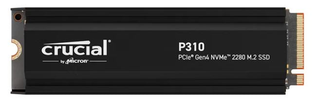 Crucial P310 2TB Gen4 2280 NVMe SSD w Heatsink 7100/6000 MB/s R/W 440TBW 1000K/1 image 0