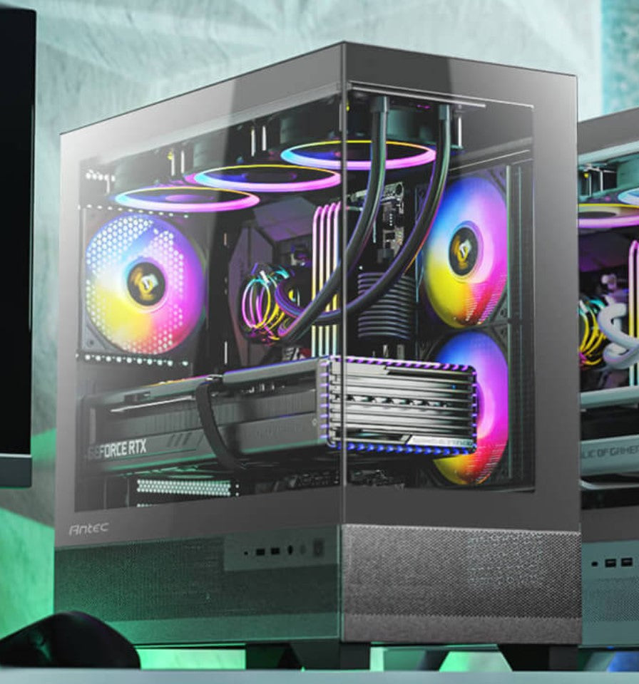 Antec CX500M ARGB Seamless mATX, ITX, USB-C, Up to 6 Fans. 3 x ARGB included (2 image 0
