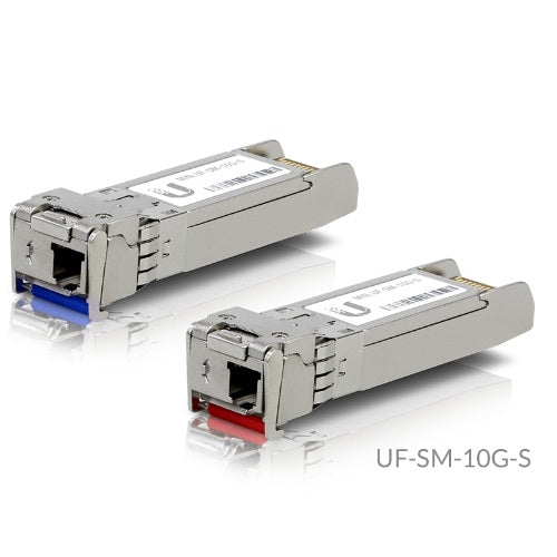 Ubiquiti UFiber SFP+ Single-Mode Module, 10G BiDi, 2 Pack, Same 10 Gbps Speed, image 1