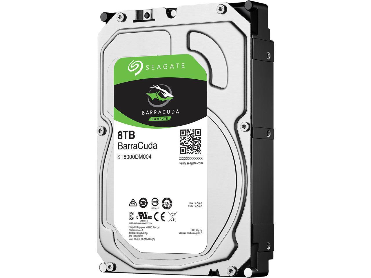 Seagate 8TB 3.5' Barracuda, 5400RPM SATA3 6Gb/s 256MB Cache HDD. 2 Years Warrant image 0