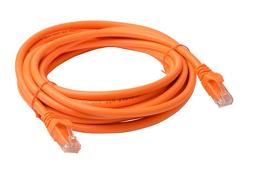 8Ware CAT6A Cable 5m - Orange Color RJ45 Ethernet Network LAN UTP Patch Cord Sna image 1