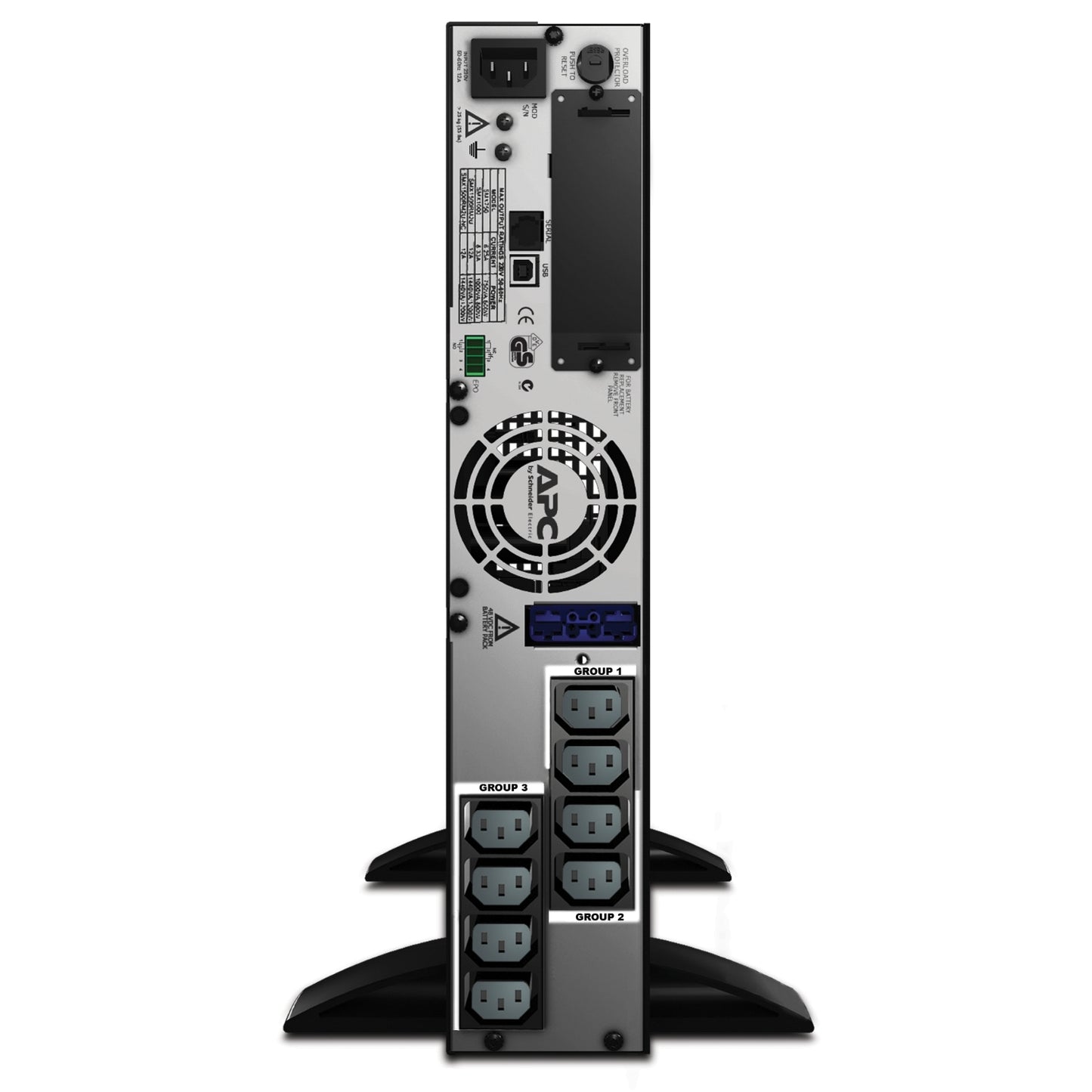 APC Smart-UPS X, Line Interactive, 1500VA, Rack/tower convertible 2U, 230V, 8x C image 3