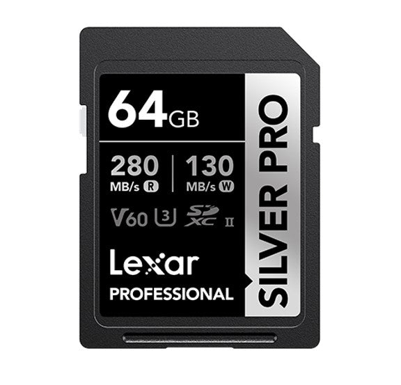 Lexar Professional SILVER PRO 64GB SDXC™ UHS-II Card 64GB—C10, UHS-II(U3), V image 0