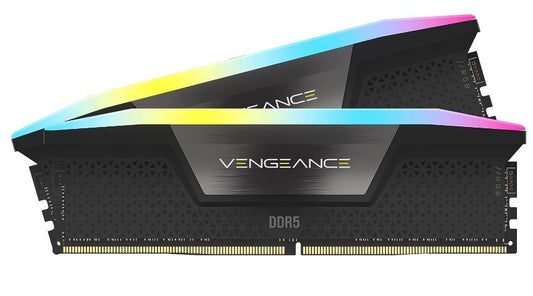 Corsair Vengeance RGB 32GB (2x16GB) DDR5 UDIMM 6200MHz C36 1.3V Desktop Gaming M image 1