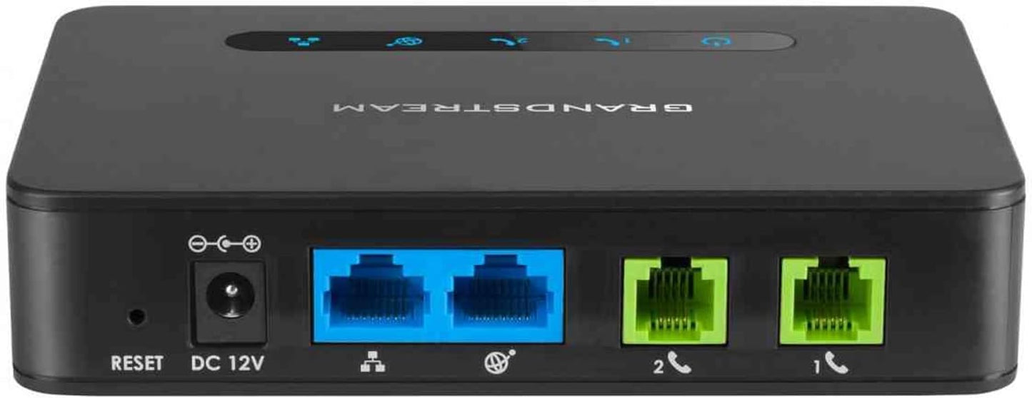 Grandstream HT812 FXS ATA 2 Port VOIP Gateway with Dual GbE Network