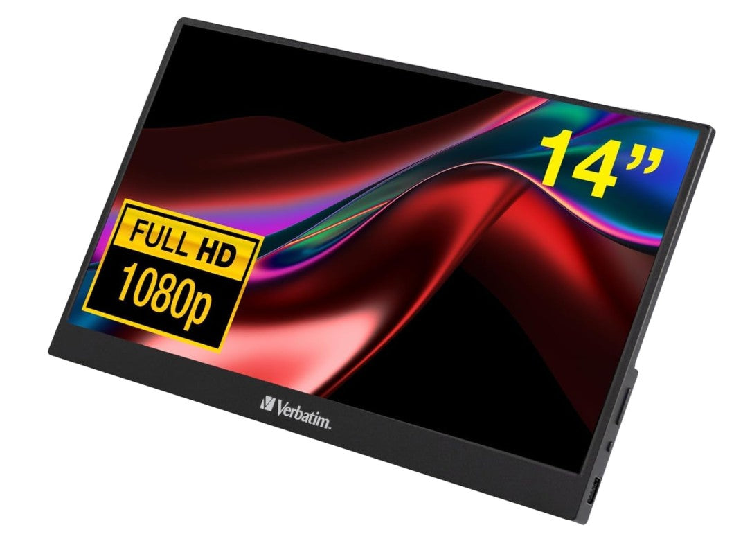 Verbatim 14' IPS FHD 1920x1080 - HDR, 60Hz HDMI USB-C Capacitive Touch Panel Po image 0
