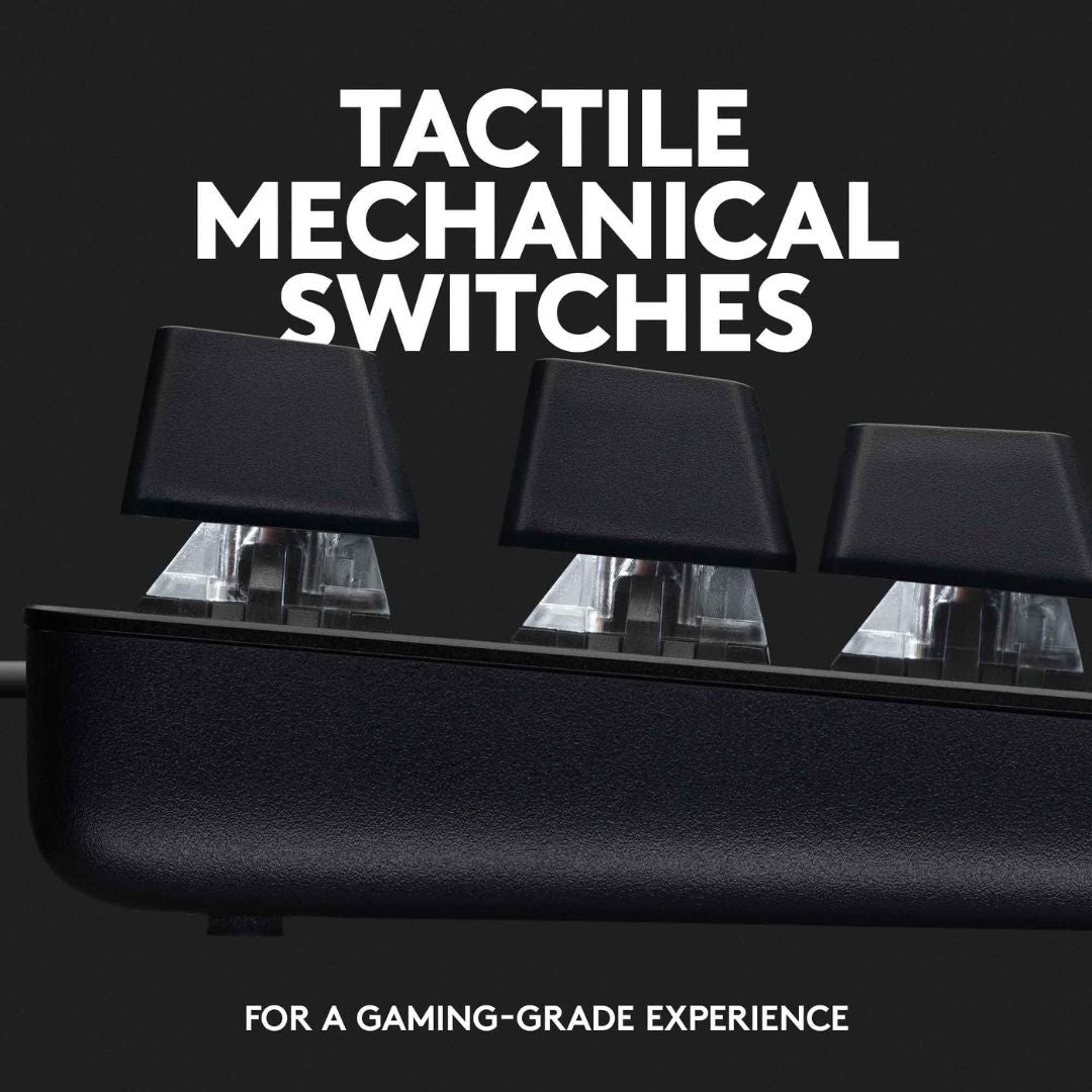 Logitech G413 TKL SE MECHANICAL GAMING KEYBOARD PBT Keycaps Aluminum top case U image 2