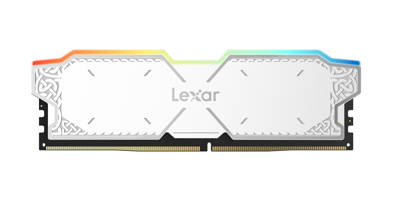 Lexar LD5U16G60C38AG-RGD U-DIMM DDR5 6000 32GB KIT(16GB*2), CL38, THOR RGB White image 0