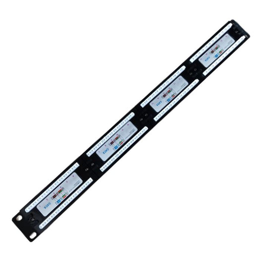 LDR 24 Port Cat6/5e Patch Panel Rack Mount - 1U image 1