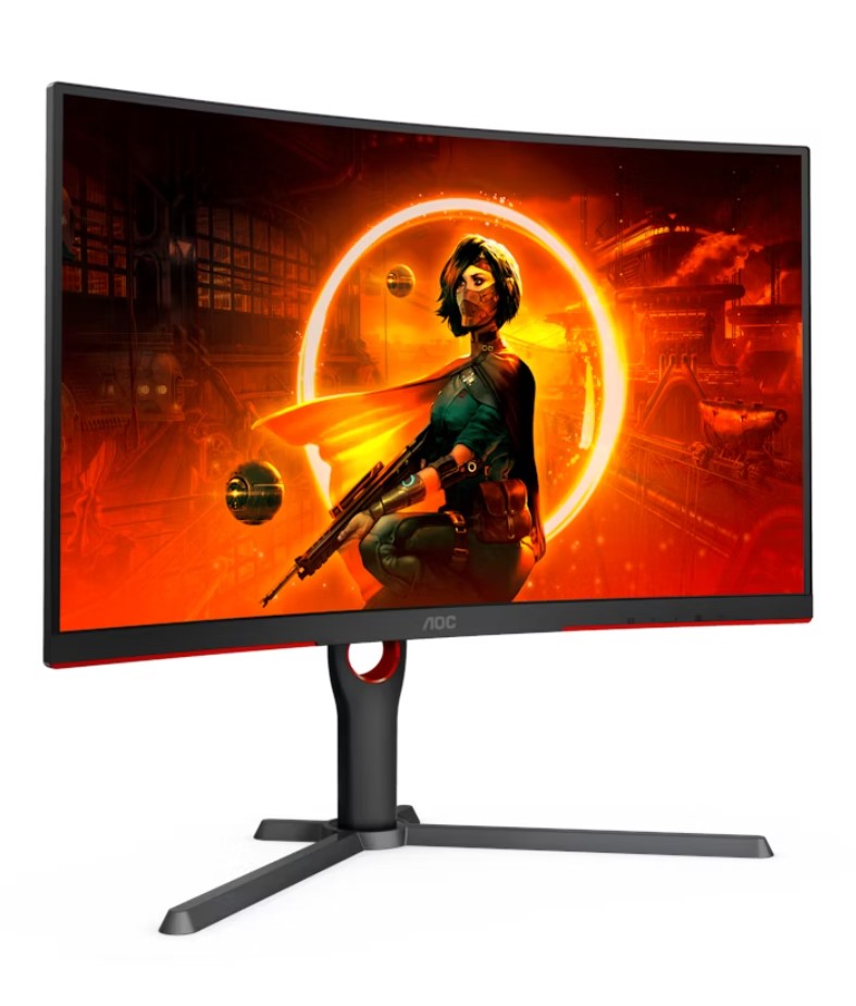 AOC 32' Curved 2K QHD (2560 x 1440) 0.5ms, 180hz, HDR10, VA, Adaptive Sync, 300 image 0