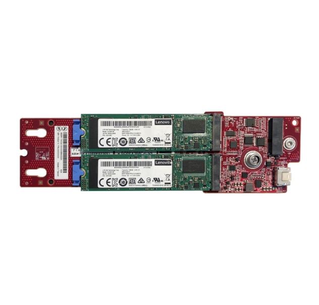 LENOVOThinkSystem M.2 SATA/NVMe 2-Bay Enablement Kit for ST250V2/SR250V2/ST650V2 image 0