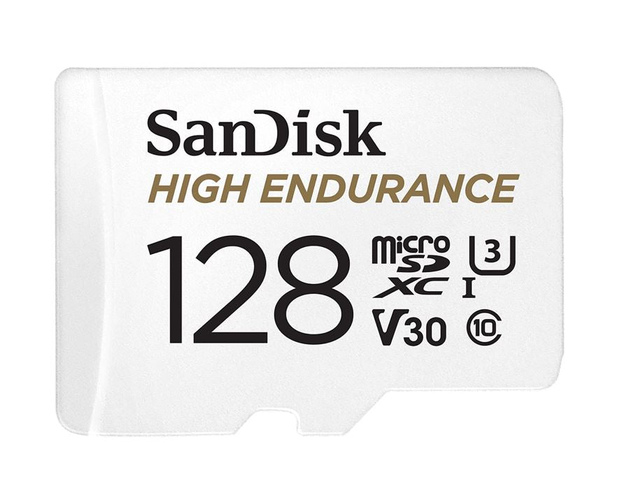 SanDisk High Endurance 128GB microSD 100MB/s 40MB/s 10K hrs 4K UHD C10 U3 V30 -4 image 0
