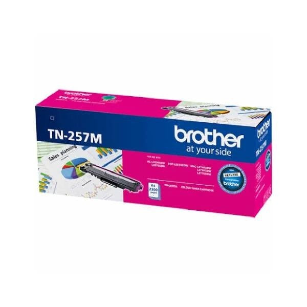 Brother TN-257M Magenta High Yield Toner Cartridge to Suit - HL-3230CDW/3270CDW image 0