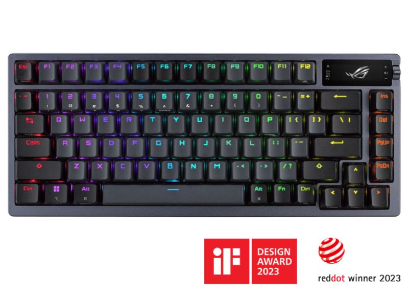 ASUS ROG AZOTH/NXSM/PBT Gaming Keyboard, OLED Display, NX Storm Switch, 75 Keys, image 0