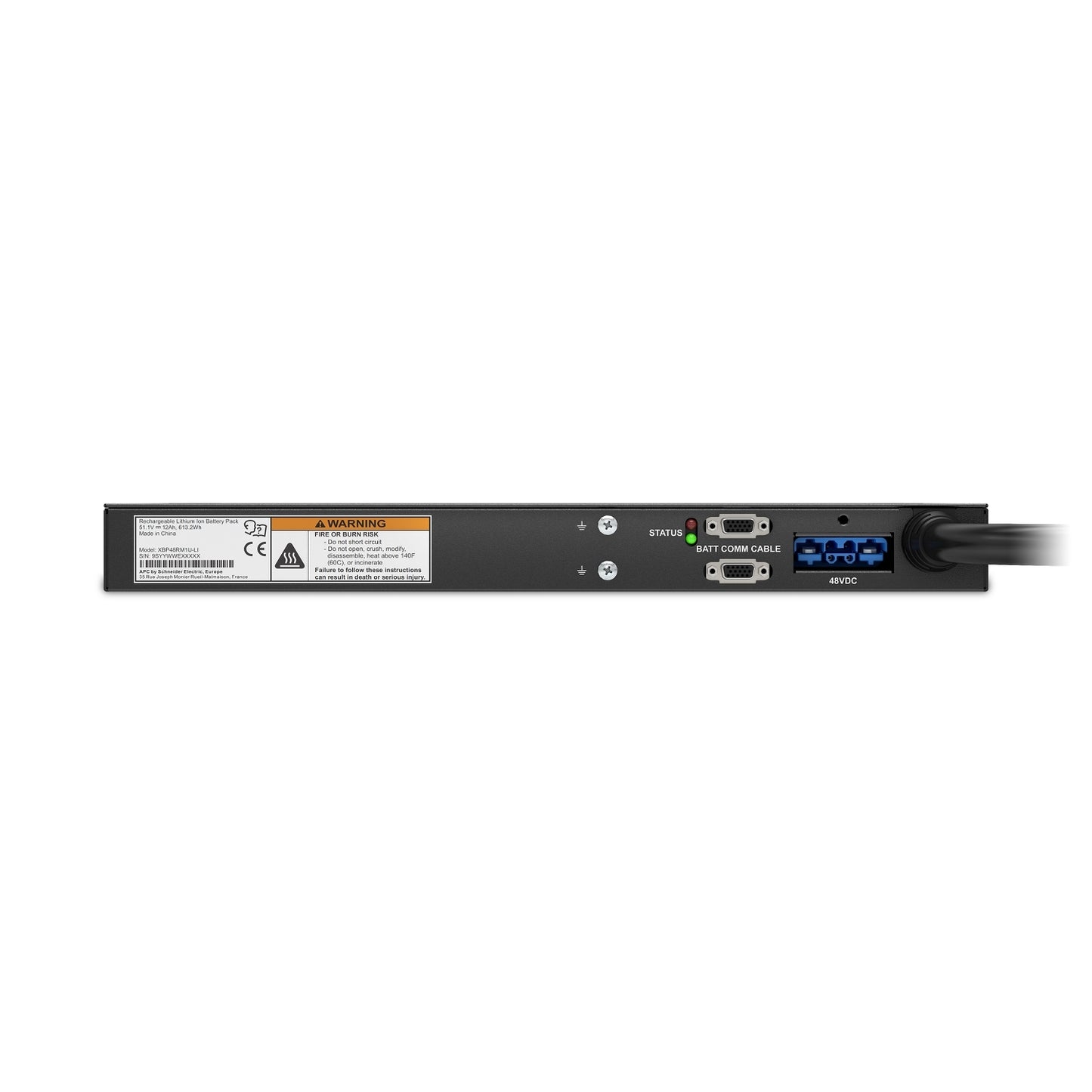 APC Smart-UPS Online 48V External Battery Pack, 1U RM, Lithium Ion Battery image 2