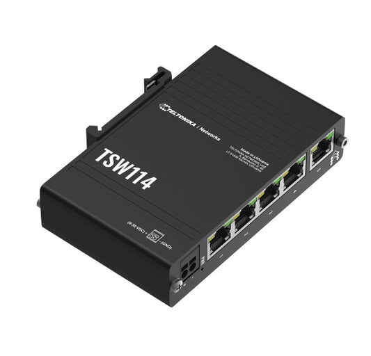 Teltonika Gigabit DIN Rail Ethernet Switch,Easy Mounting, 5x Gigabit Ethernet po image 1