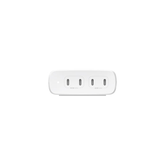Belkin BoostCharge Pro 200W 4-Port USB-C GaN Desktop Charger - White (WCH015AUWH image 1