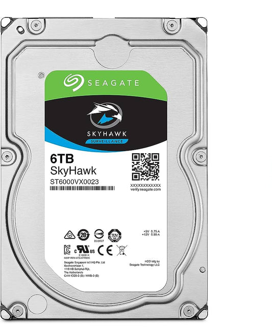 Seagate 6TB SkyHawk Surveillance 3.5' HDD SATA 6Gb/s, 5400 RPM, 256MB Cache, 3 image 1