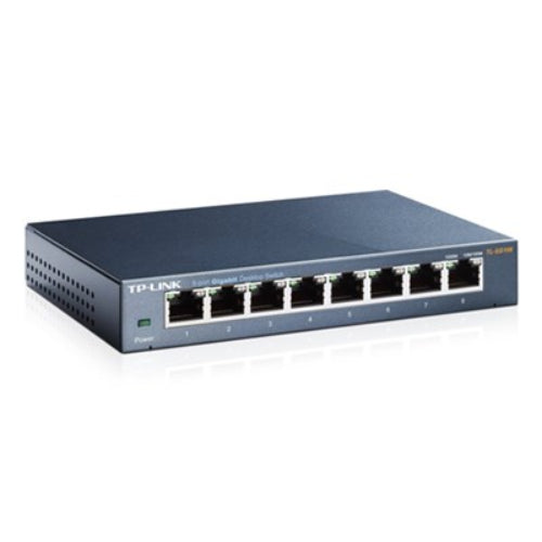 TP-Link TL-SG108 8-Port Gigabit Desktop Switch Steel Case Fanless 11.9Mpps Suppo image 1