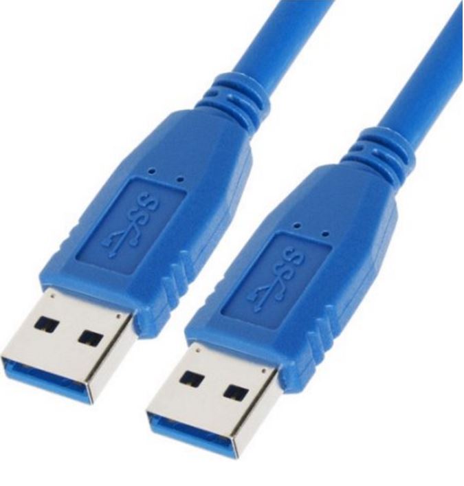Astrotek USB 3.0 Cable 1m - Type A Male to Type A Male Blue Colour image 0