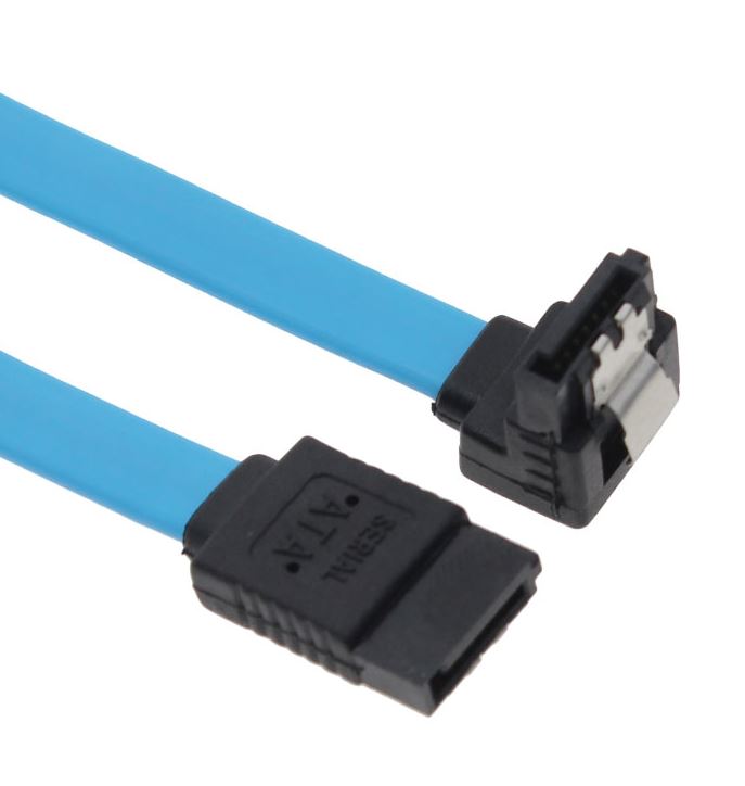 Astrotek SATA 3.0 Data Cable 50cm Male to Male 180 to 90 Degree with Metal Lock image 0