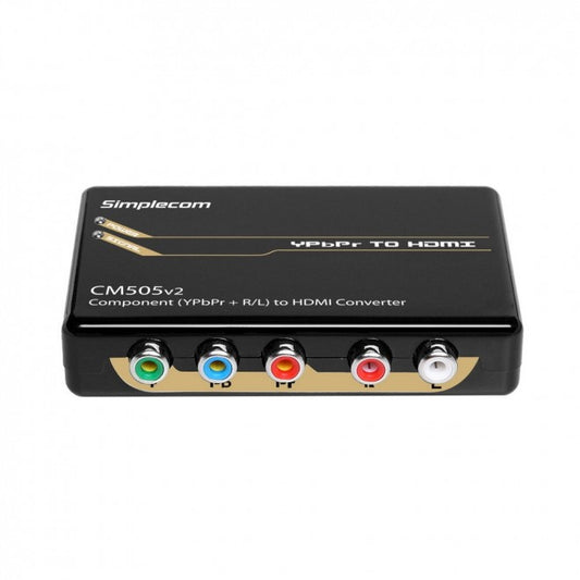 Simplecom CM505v2 Component (YPbPr + Stereo R/L) to HDMI Converter Full HD 1080p image 1