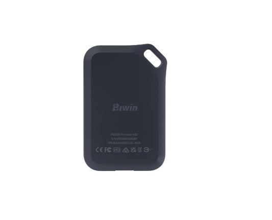 BIWIN BIW-PR2000-2TB Amber PR2000 Black Portable SSD with IP67 R/W up to 2000mb/s / 1800mb/s BAPR20002TB-RGH -2TB