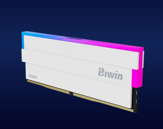 BIWIN DDR5 Memory DW100 RGB Memory 6000mhz 32GB (16GB*2) CL30-38-38-76 1.35V WHITE B5DW100326030ER2G-CW001