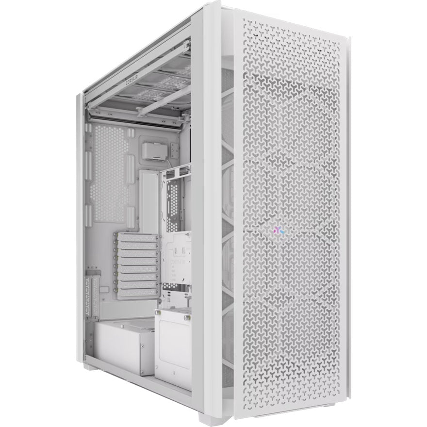 Corsiar 9000D RGB AIRFLOW Super Full-Tower PC Case - WHITE, RGB, Tempered Glass, 580mm GPU, 180mm CPU, up to 480mm radiator, ATX, USB-C, 2yr wty