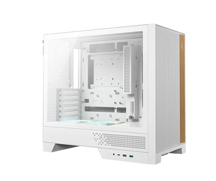DeepCool CL660 WH High Cooling Performance ATX Compact Case, 2 x Pre-Installed Fans