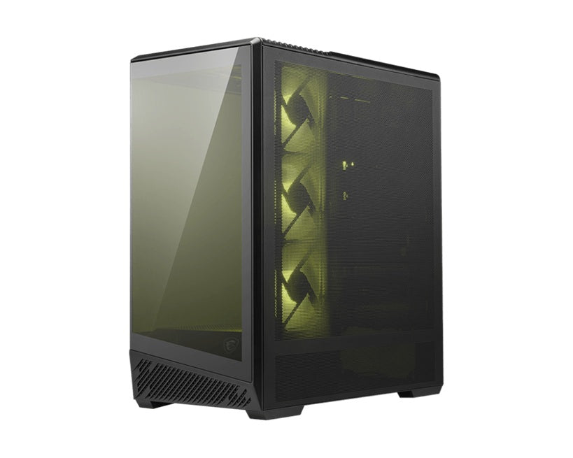 MSI MAG PANO 130R PZ -BLACK – ATX/mATX/ITX, 400mm GPU, 165mm CPU, 7 slots, 6×120mm, 360 rad top/side, 2×USB-A, 1×USB-C 20Gbps, 460×232×490mm, 8.37kg