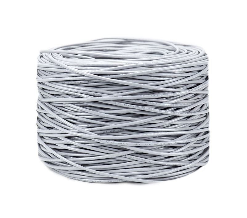 8ware CAT6 UTP Cable 305m Roll - Grey White Full 0.55mm Copper UTP stranded Ethe
