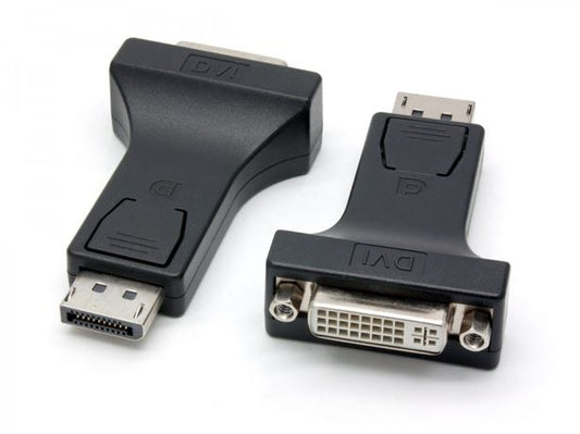 8Ware DisplayPort to DVI Adapter — 20-Pin DP Male to DVI 24+1-Pin Female