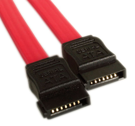 Astrotek SATA 2 Data Cable 50cm — 7-Pin to 7-Pin Straight, 26AWG, Red