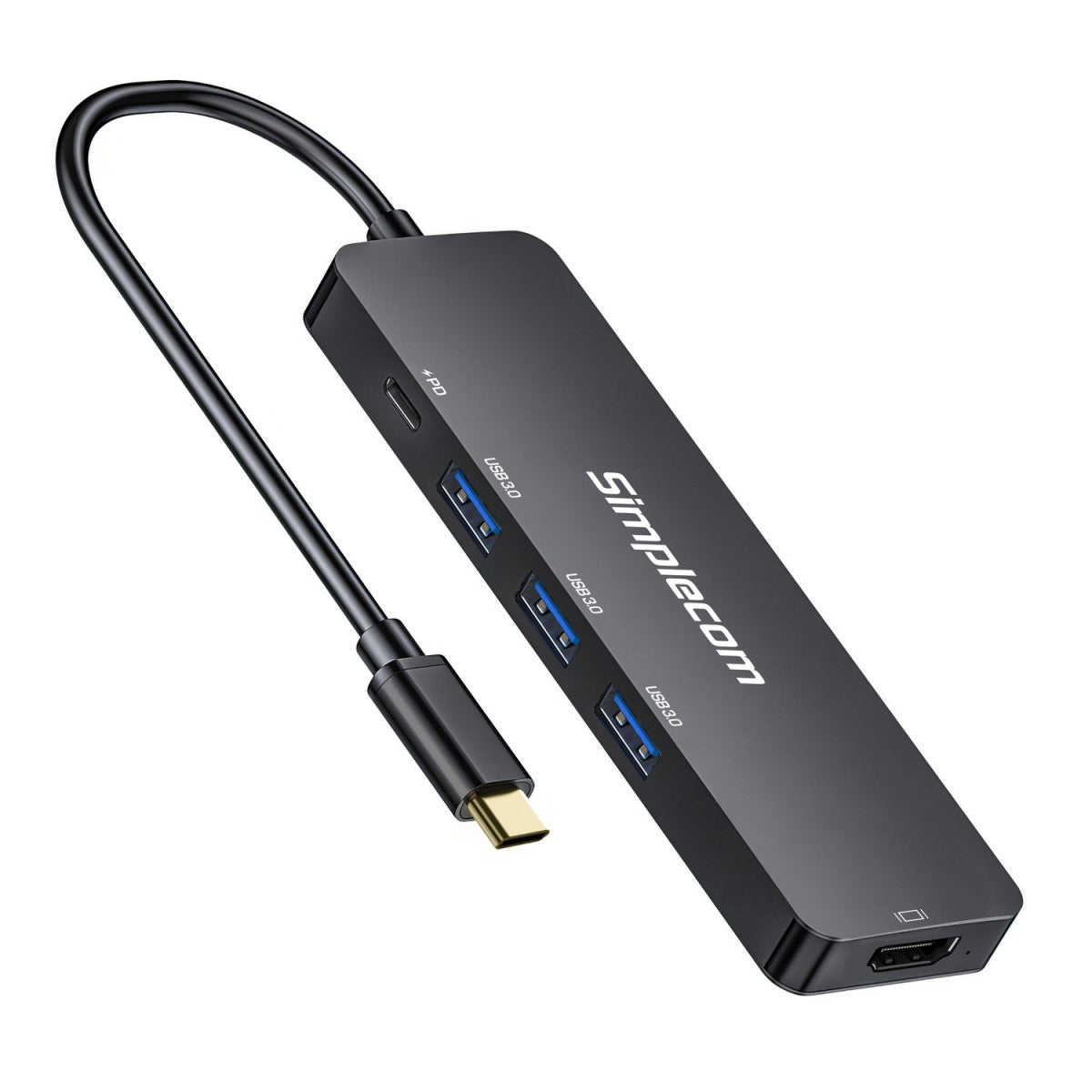Simplecom CH545 USB-C 5-in-1 Multiport Adapter Docking Station with 3-Port USB 3