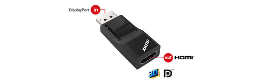 (LS) Sunix DP1.2 to HDMI 1.4b - DisplayPort to HDMI Dongle/Connects HDMI cable diesplay to DisplayPort equipped PC/MAC Computer