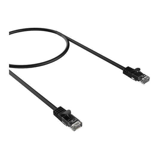 (LS)Verbatim CAT6 Premium Fast Ethernet 1m - Black, 1000 Mbps, 250 Mhz Bandwidth, 100BBASE-T, Oxygen-FREE Gold Plated 26AWG Copper Wire Cable