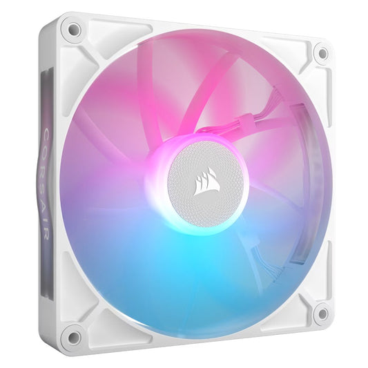 Corsair RX140 RGB White, Single Fan PWM. AirGuide Magnetic Bearing. High Airflow and Efficient. Case White Fan