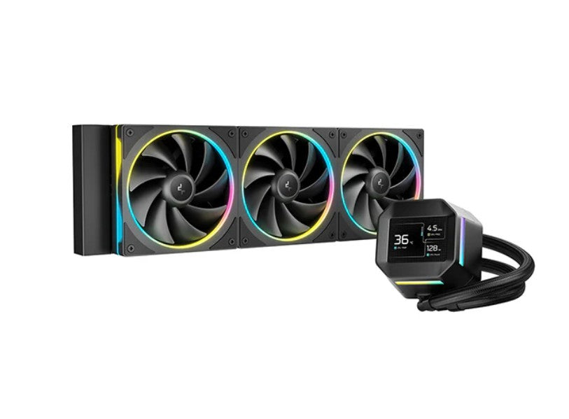 DeepCool LM360 ARGB Liquid Cooler Mini LCD Screen, 2.4' IPS, 320×240 Resolution , Intel LGA1851/1700/1200 + More, AMD AM5/AM4