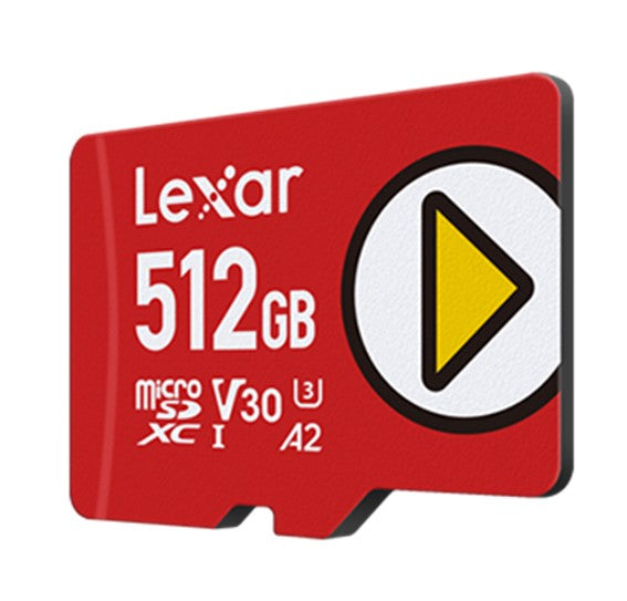 Lexar PLAY microSDXC™ UHS-I card 512GB Class 10, U3, V30, A2, up to 205MB/s re
